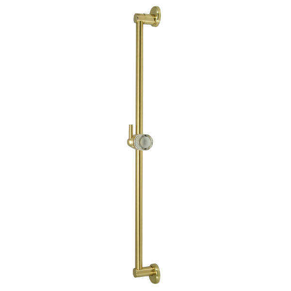 Showerscape 24" Shower Slide Bar W/ Pin Wall Hook, Polished Brass K180A2